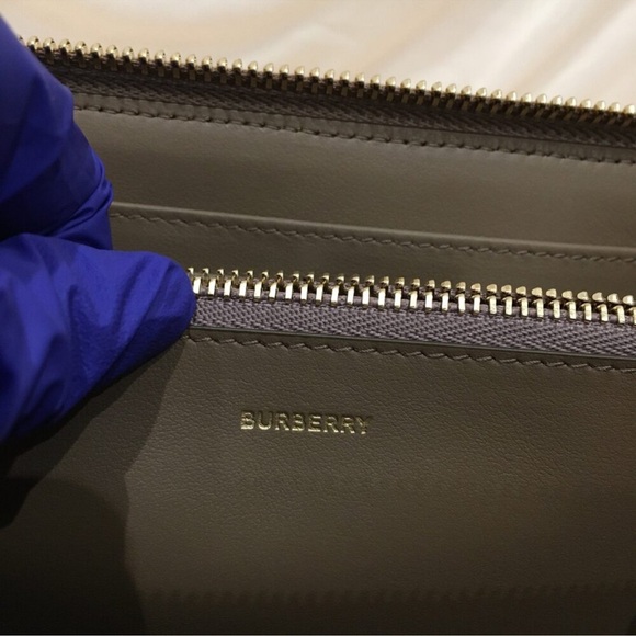 NWOT Burberry Brown Purple Long Leather Wallet - Picture 8 of 10